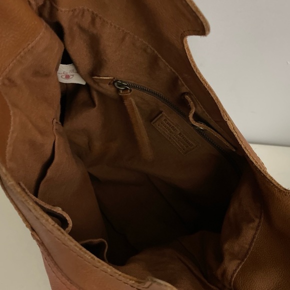 Lucky Brand Leather Vintage Inspired Y2K Shoulder Bag Purse Patchwork Hobo Rare - Picture 12 of 16